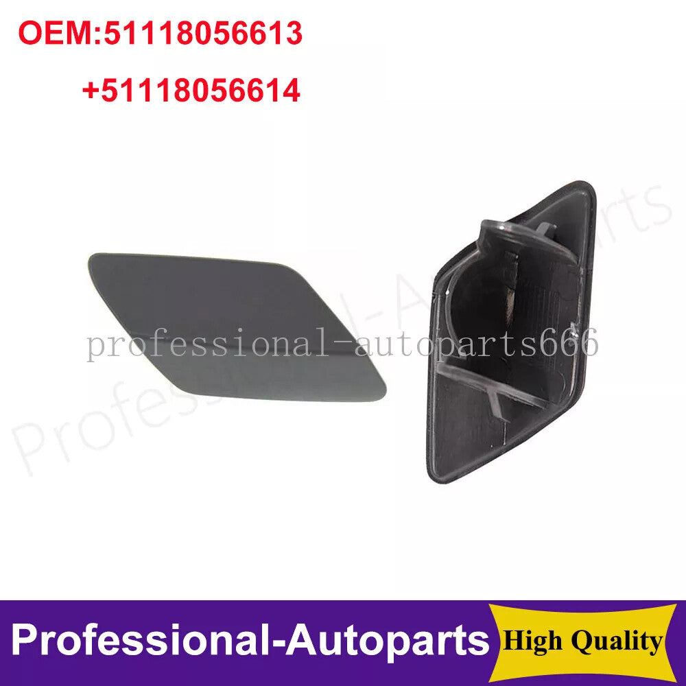 1 pair of left + right primer headlight washer caps suitable for BMW 3 F30 M-SPORT 11-15