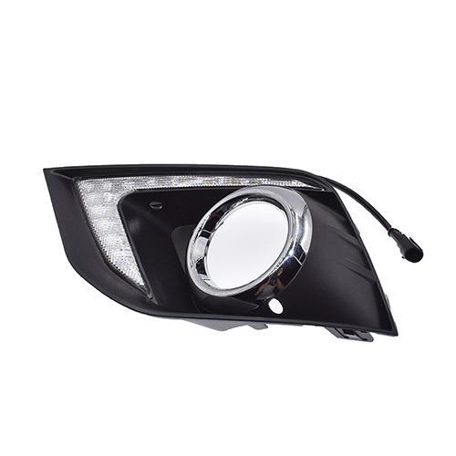Bright Radiator Grille Fog Lamp Cover DRL fit for Mitsubishi ASX 2.0L 2.2L 2010