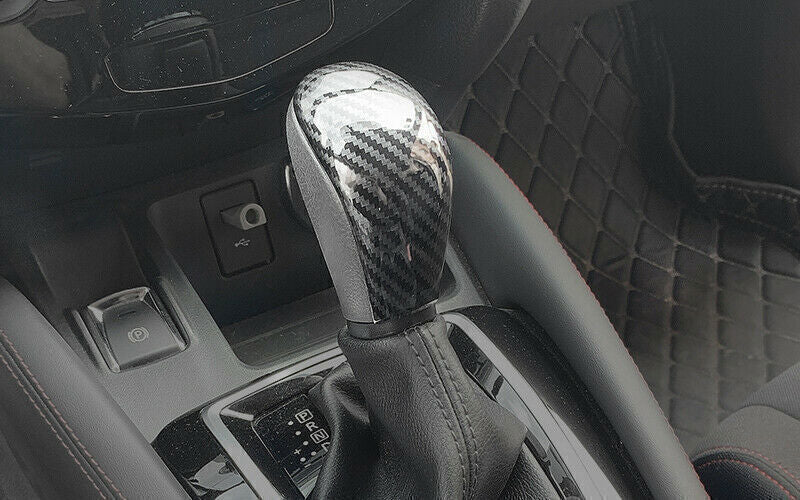for Nissan Rogue Sport 17-22 Carbon Fiber Gear Shift Knob Cover Molding Trim 1P