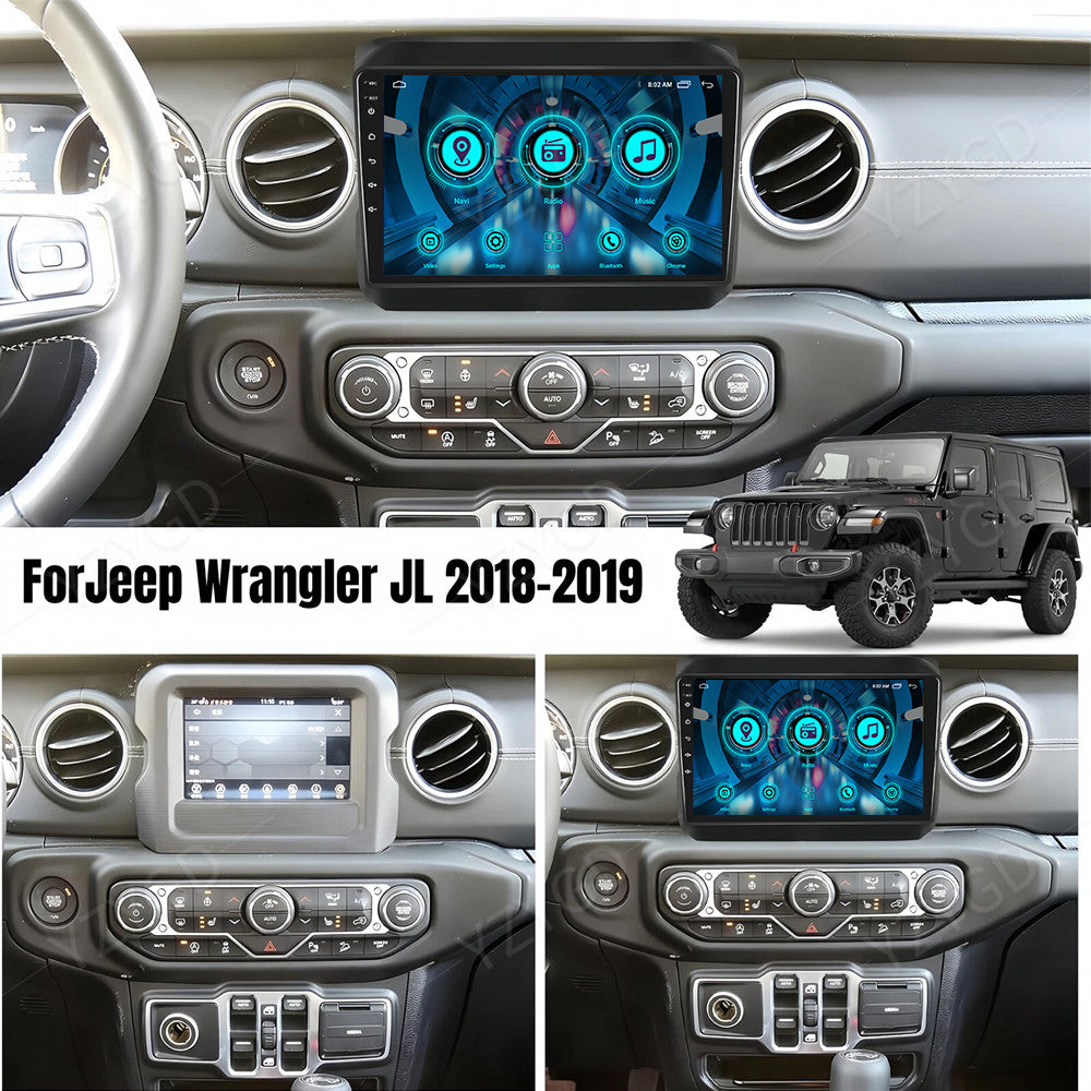 for Jeep for Wrangler JL 2018-2020 Stereo Android Auto CarPlay Car Radio Screen GPS