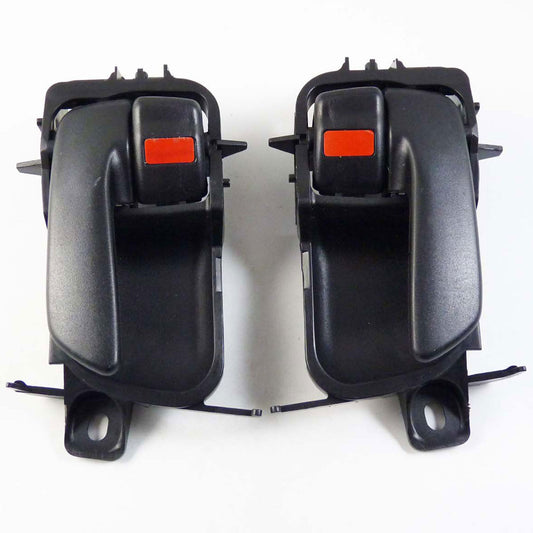 for Toyota 69205-07010 New Interior Door Handle Driver Passenger Side Black Set