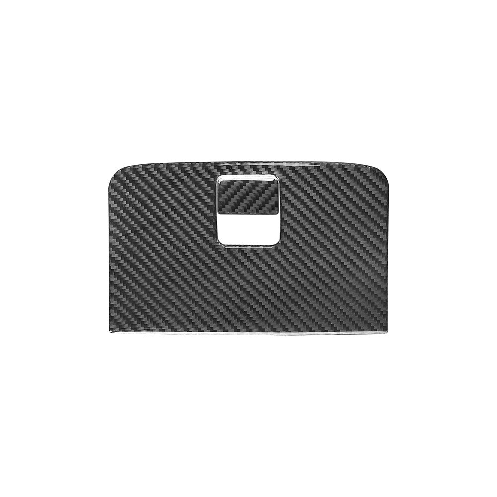 Carbon Fiber Rear Central Storage Box Cover Frame Trim for KIA Sedona 2015-2016