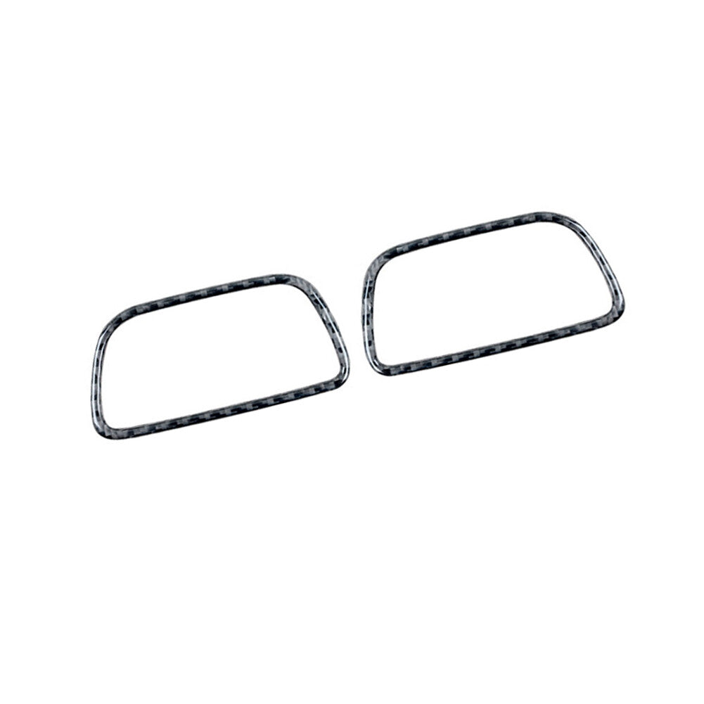 2pcs Carbon Fiber Interior Demister Vent Cover Trim for Honda CRV CR-V 2012-2016