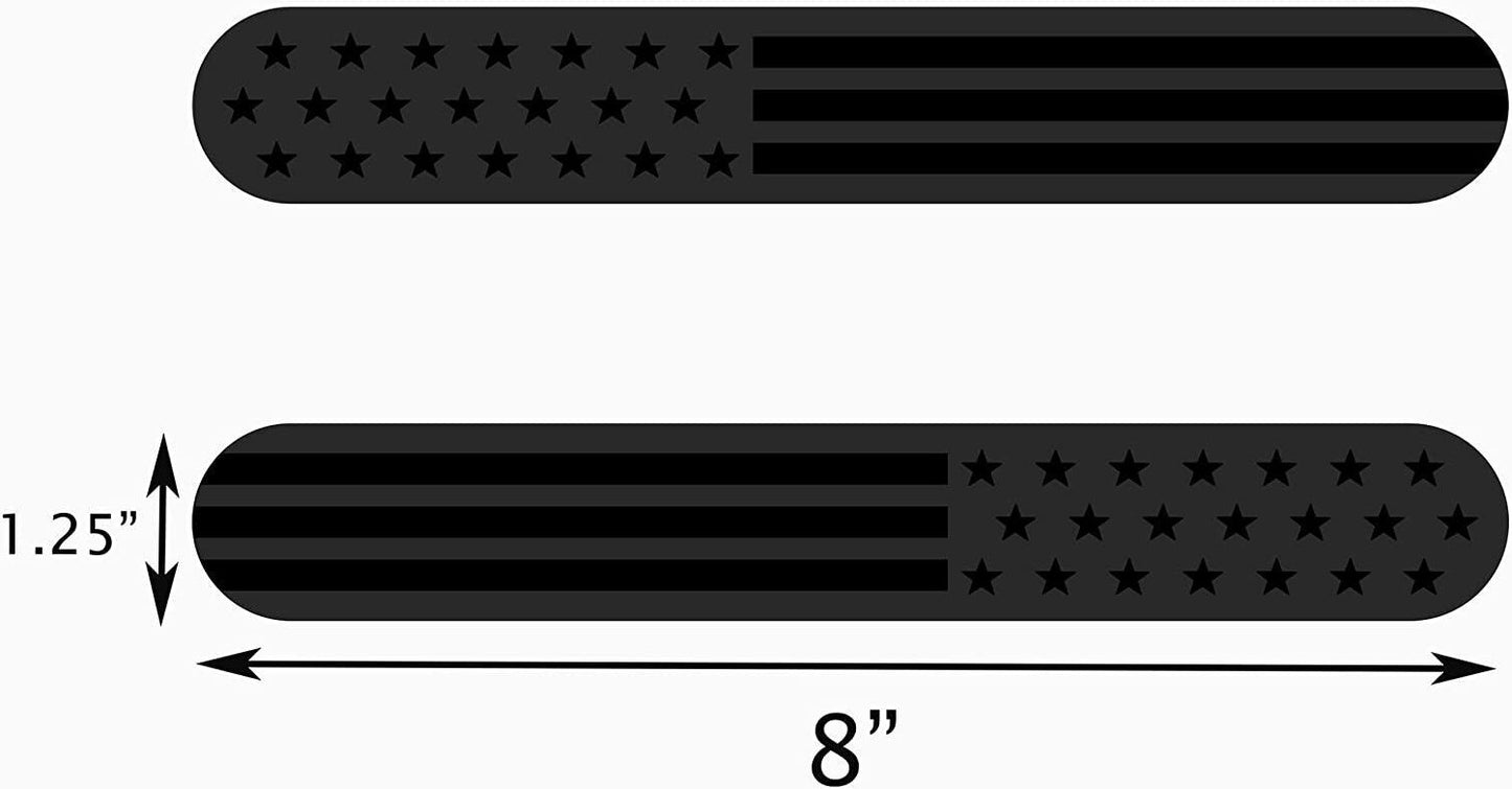 Car side fender badge sticker decal American flag magnet black for GimCyber