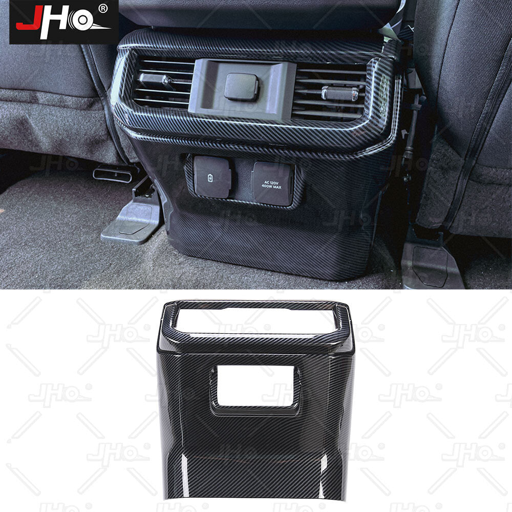 Glossy Rear Air Condition Outlet Vent Panel Trim Cover for Ford F150 2021-2022
