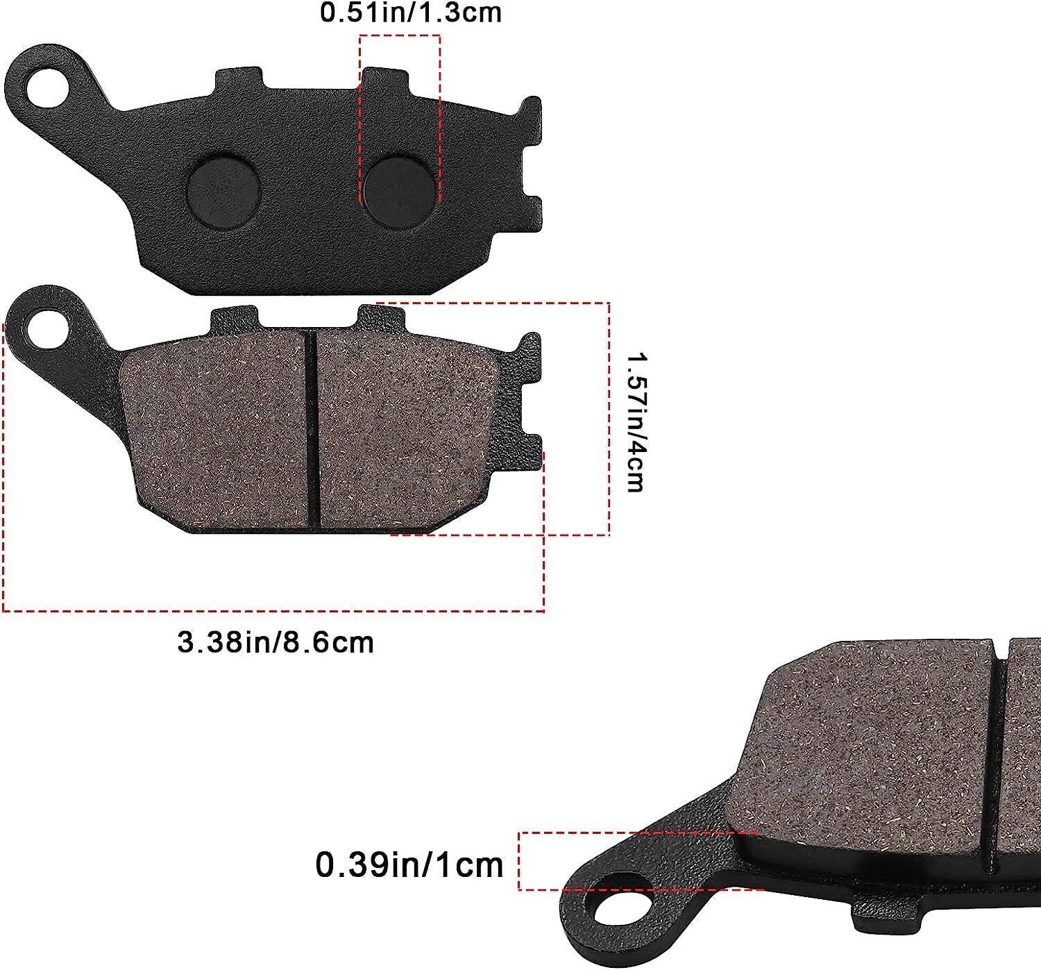 Brake Pads for Honda ACE 1100 VT1100T, Aero 1100, Shadow Sabre 1100 VT1100C2