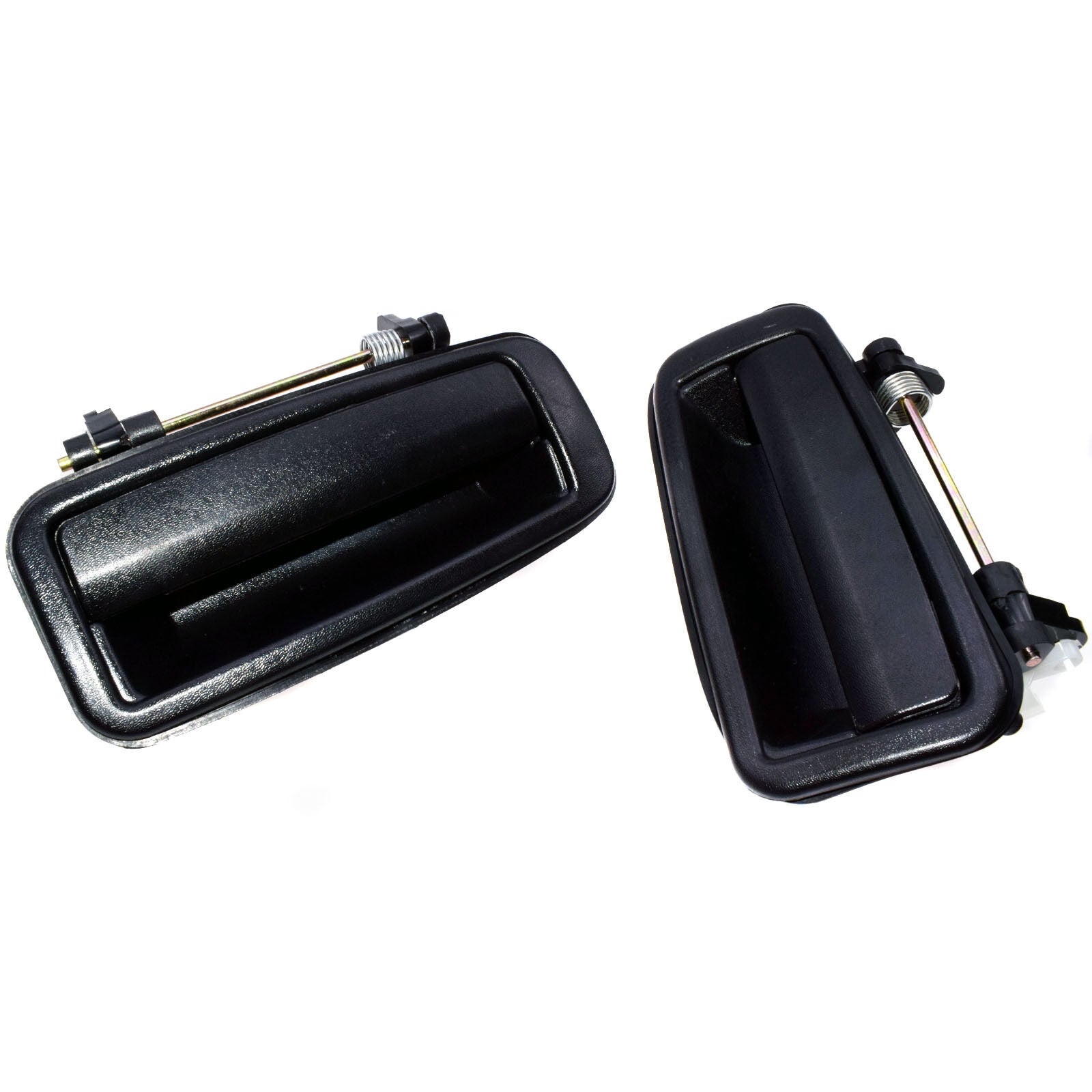 for Toyota for Corolla 88-92 Pair Outside outer Door Handle Rear Left Right Black