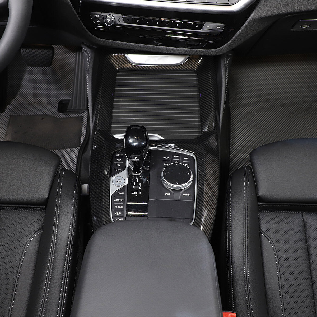4-Piece Black AC Control Panel 4WD Switch Trim Ring Knob Cover for Toyota Tacoma 2016-22