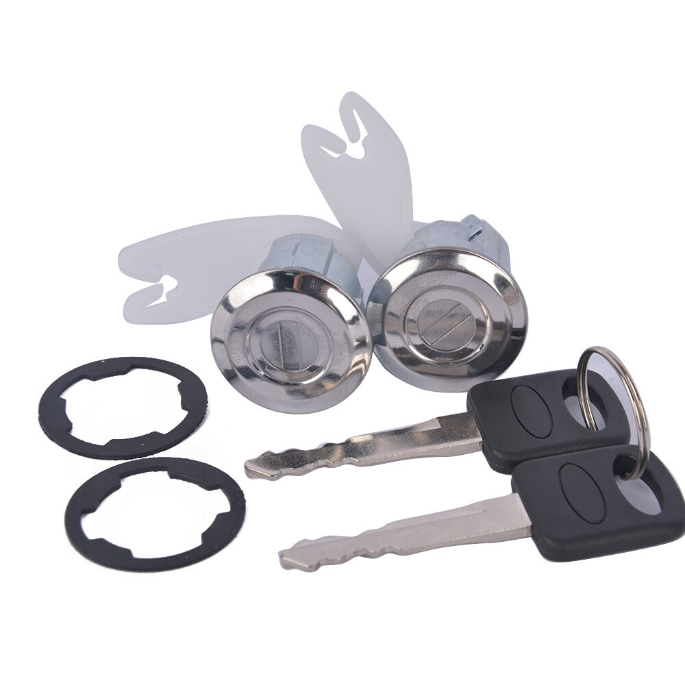 DOOR LOCK CYLINDER SET FOR 1992-1996 BRONCO F-150 F-250 F-350 2 KEYS