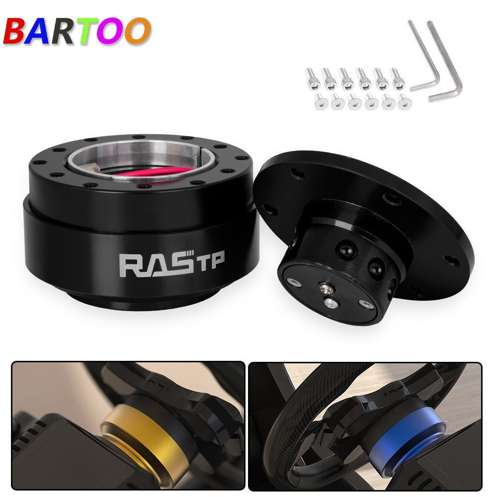 Universal Car Steering Wheel Ball Quick Release Hub Adapter Snap Off Kit 6 Bolt