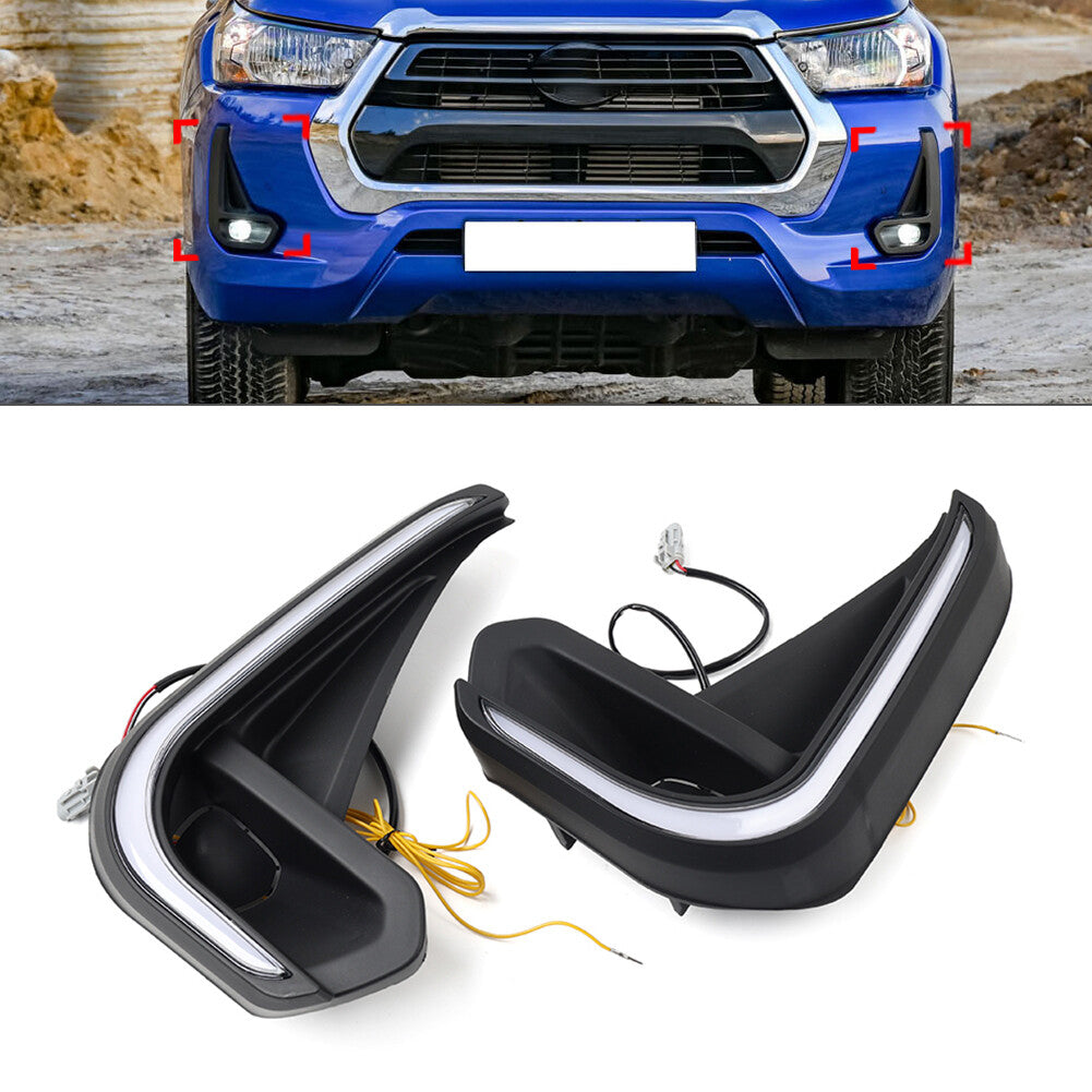 Daytime Running Light Turn Signal Lamp for Toyota Hilux Revo 2020-2022