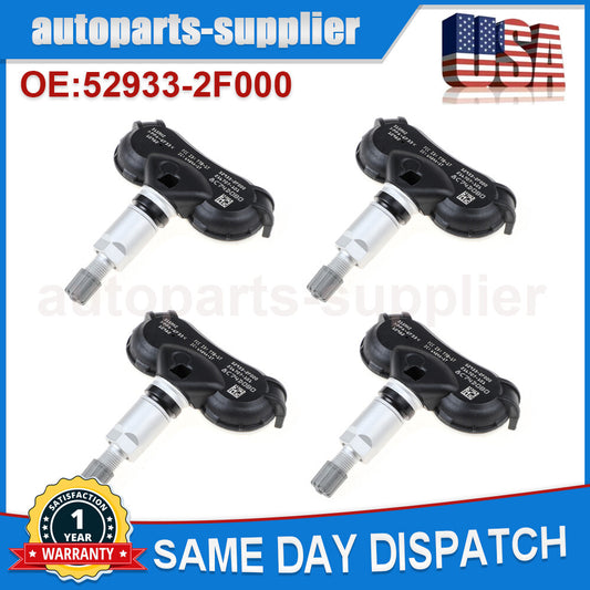 4 TPMS tire pressure sensors 52933-2F000 suitable for Hyundai for Tucson and for Kia Rio 315MHz