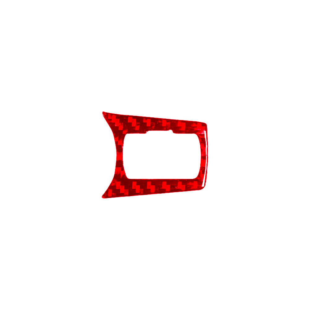 Red Carbon Fiber Front Lighting Control Frame Cover for Chrysler 200 2015-2017