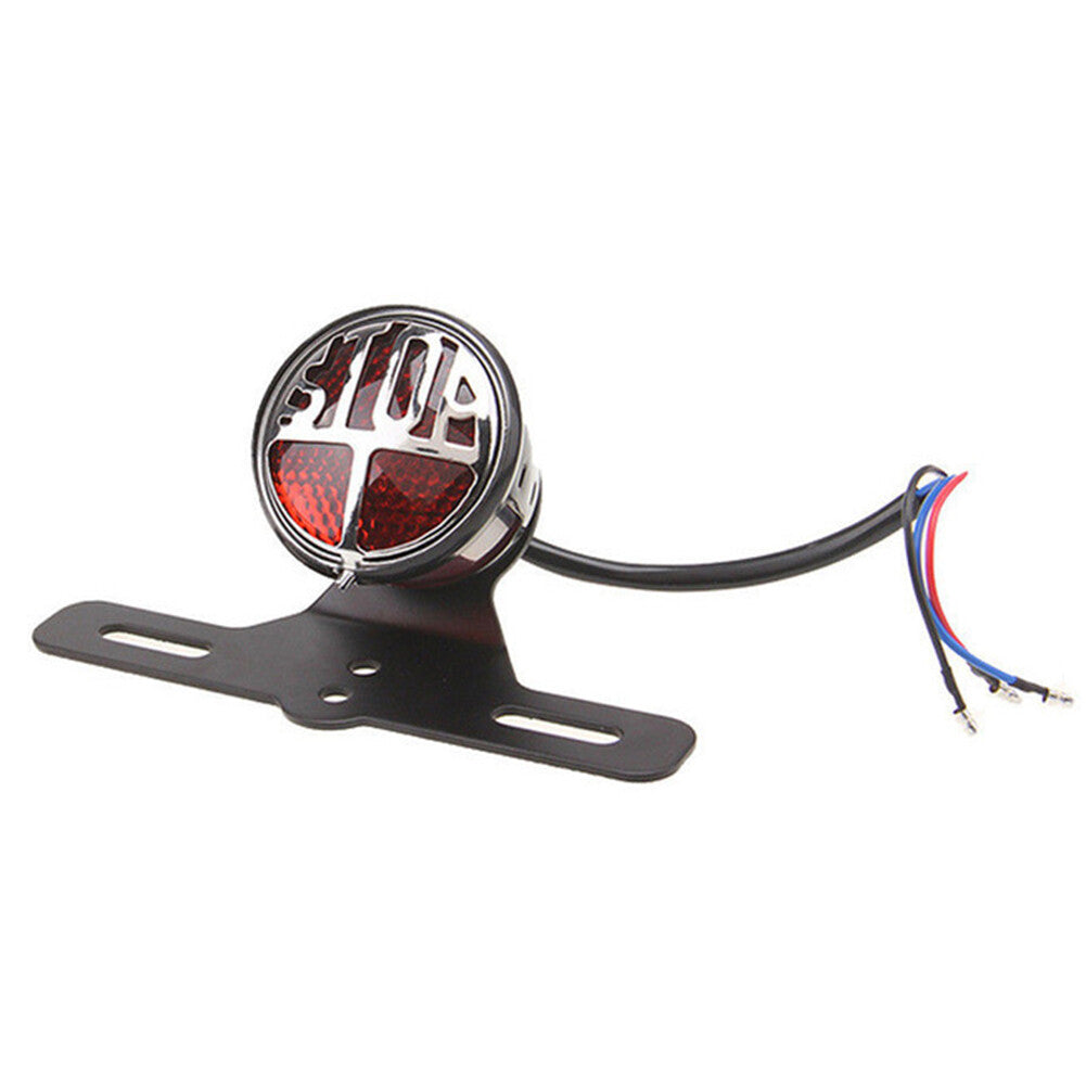 Stop Vintage License Plate Mount Tail Brake Light for Harley Bobber Chopper R ne