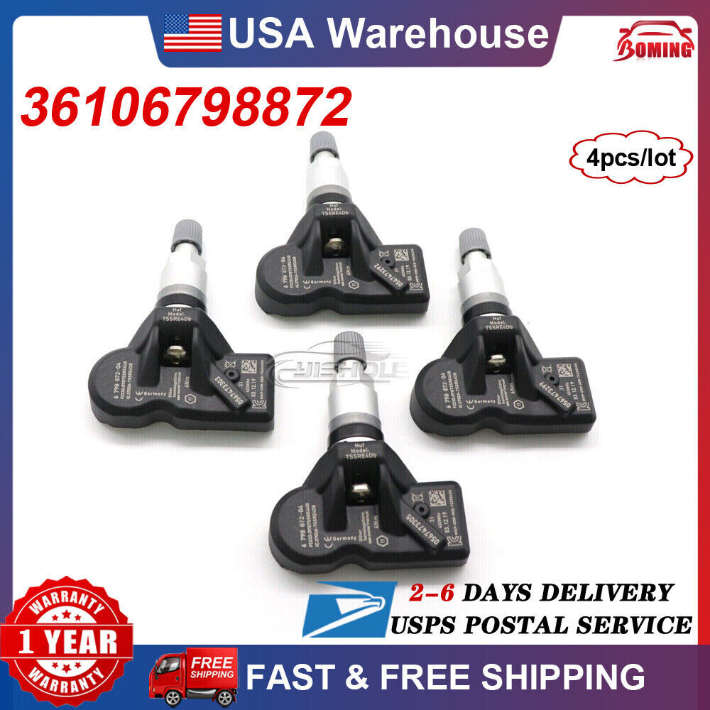 New 4pcs TIRE PRESSURE SENSOR TPMS 6798872 for BMW 2 3 4 5 6 7 Series X1 Z4 for Mini