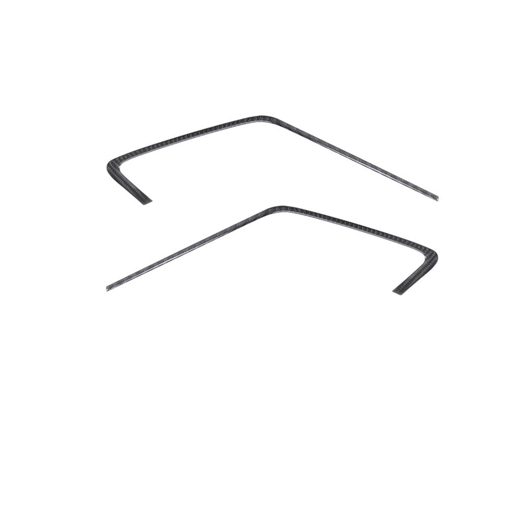 2PCS carbon fiber door interior strips trim for Porsche 718 2016-2022