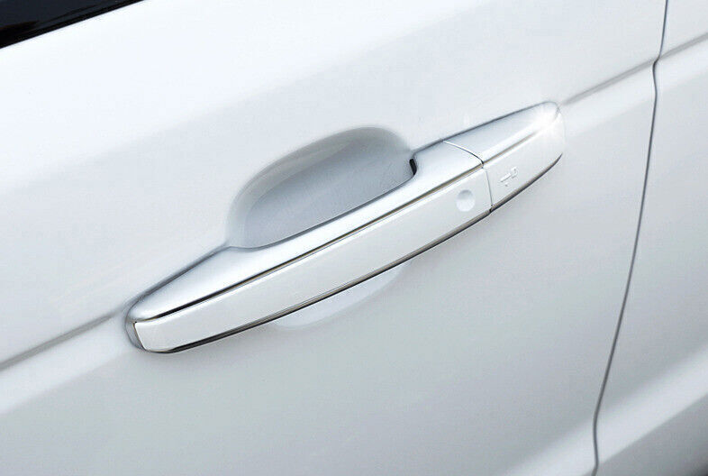 For LR Discovery 5 2017-25 ABS Silver White Exterior Side Door Handle Replace 8X