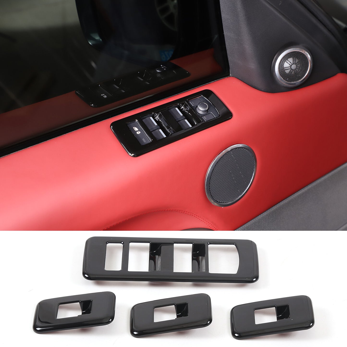 2-Pack Matte Black Rear Triangle Louver Covers for Mazda MX-5 (2016-23)
