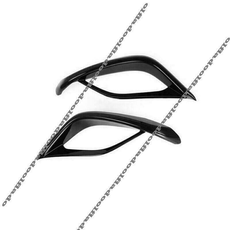 Black ABS Rear Bumper Fog Light Lamp Cover Trim for Toyota Highlander 2020-2023