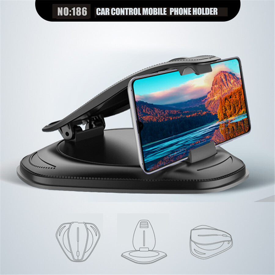 Phone Holder Clip Adjustable For Car GPS Dashboard Mount Stand Accessories
