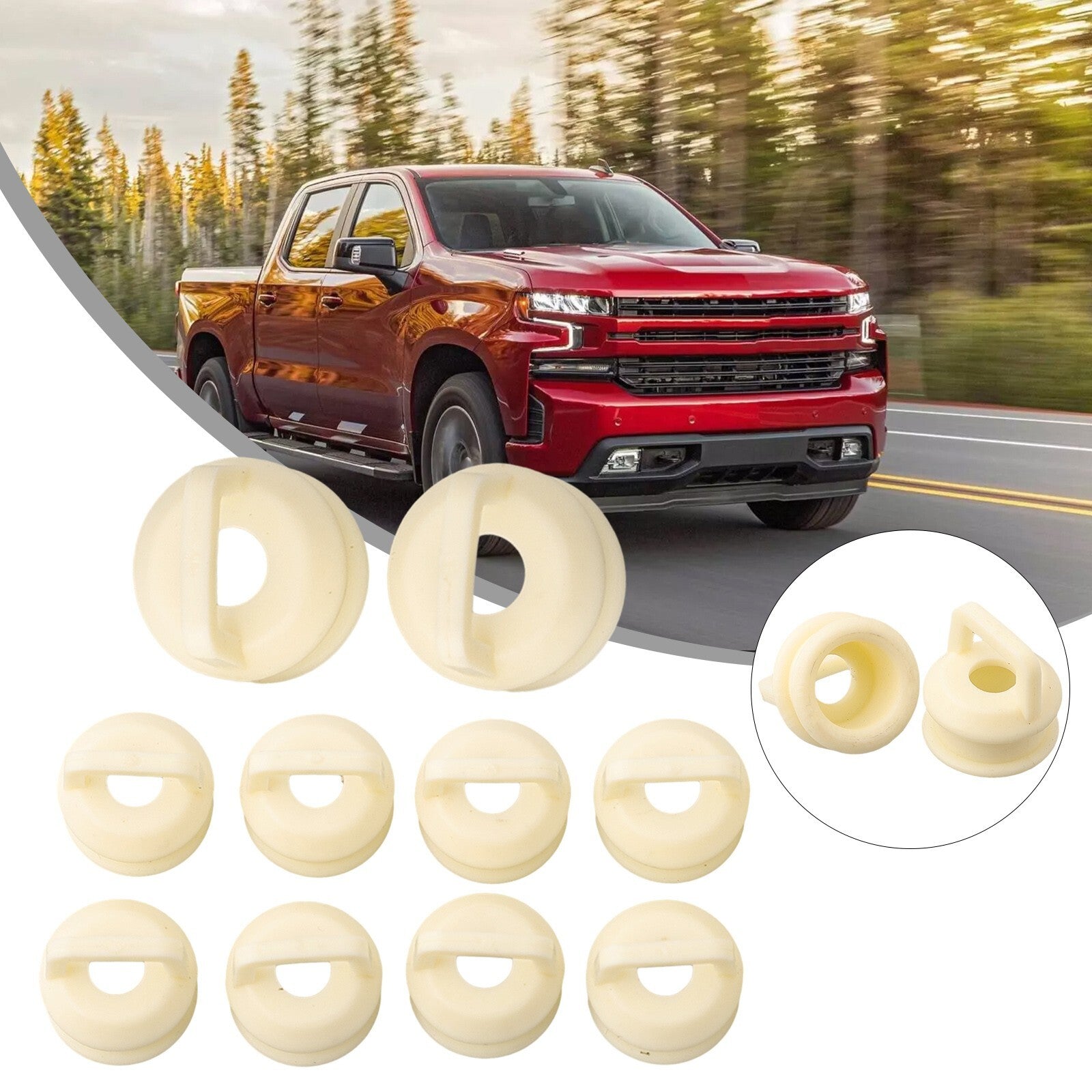 Premium 10ps Repair Kit for Chevy For Silverado Shifter Cable Linkage Bushing