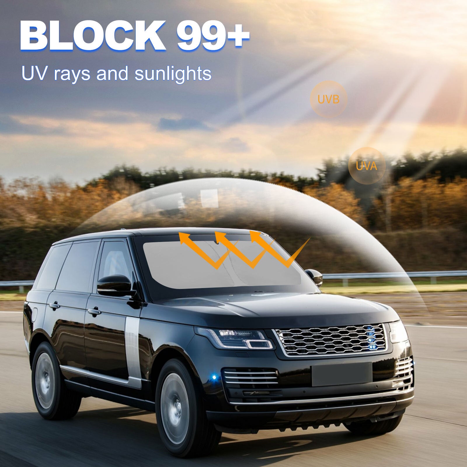 For 2014-2022 for Range Rover Sport Car Front Windshield Sun Shade Cover Accessories