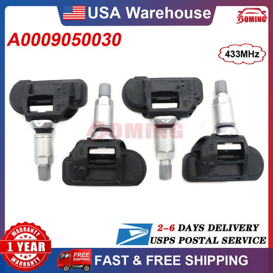 4x Tire Pressure Monitoring Sensor A0009050030 for Mercedes-Benz E350 C250 C300