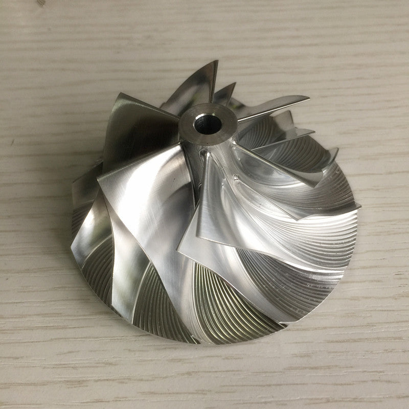 GT30 52.80/76.13 mm 6+6 Blade Turbocharger Aluminum 2618/Burnt Compressor Wheel