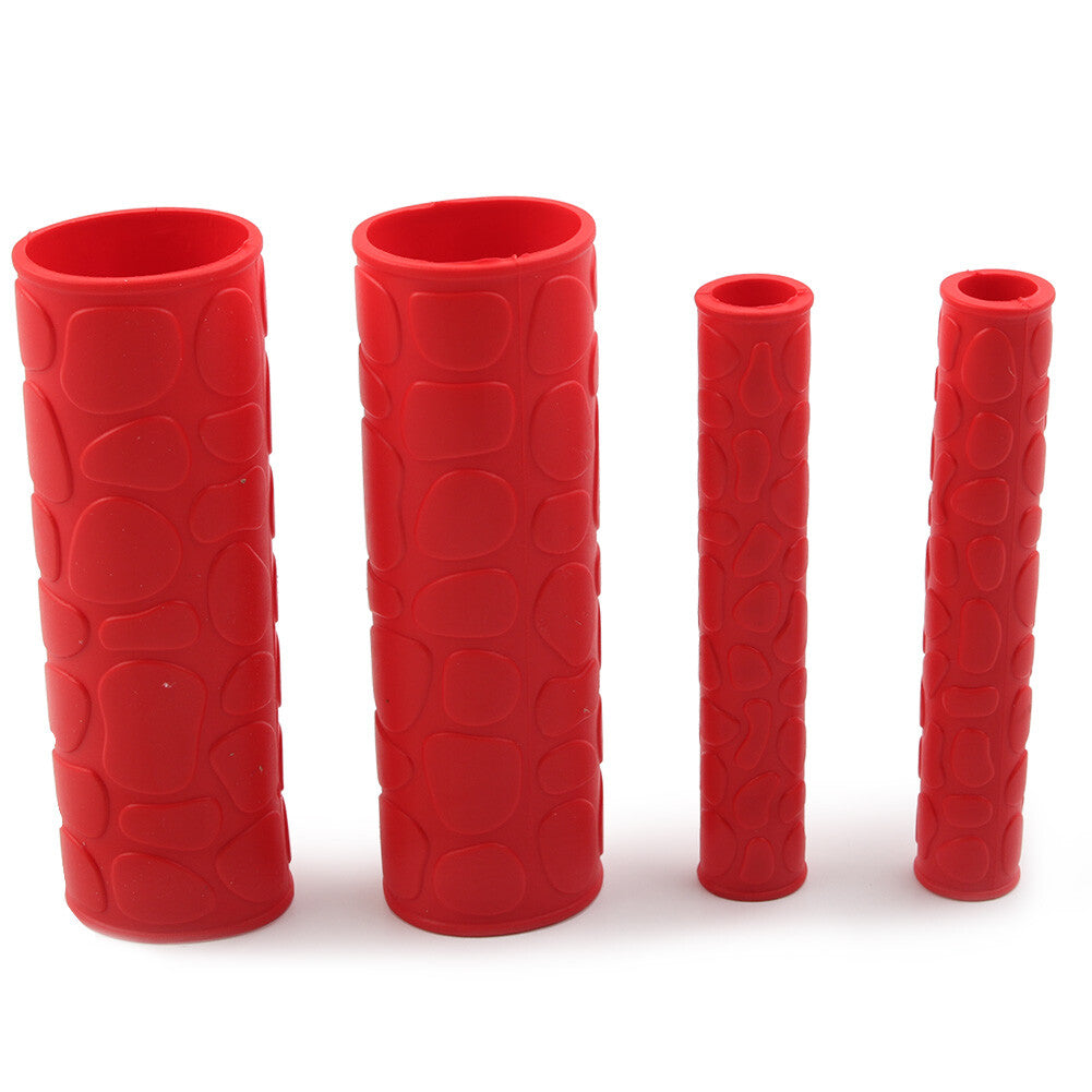 2x Hand Grips Dirt Bike Soft TRP Handle Bar Handbrake Cover red Fit Motorcycle