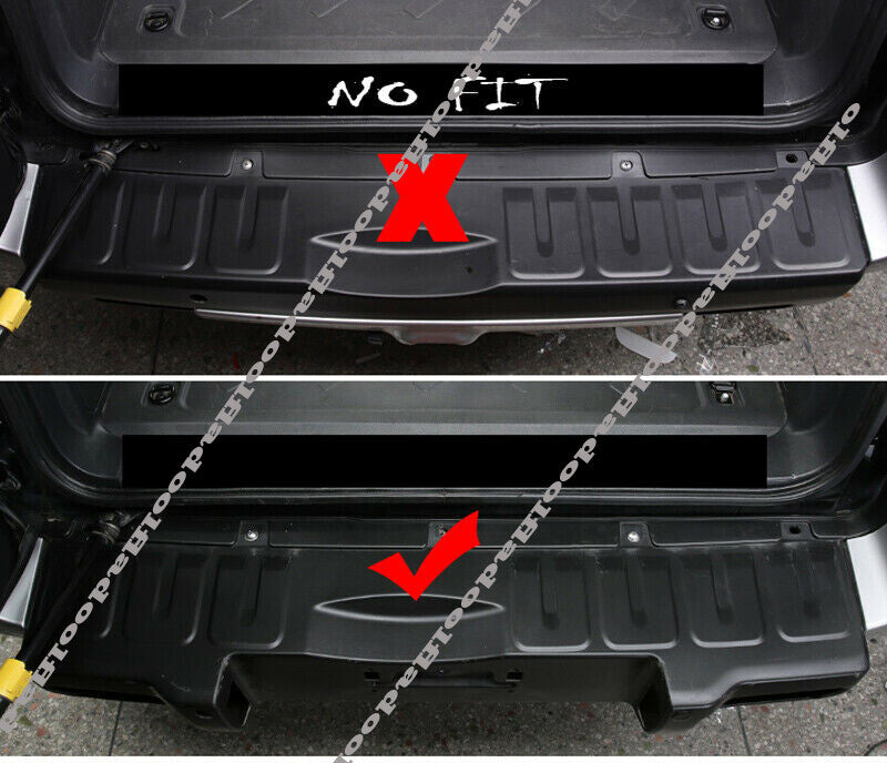 Silver steel Rear Door Trunk Sill Plate Guard Cover for Toyota FJ Cruiser 07-21
