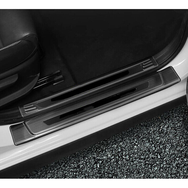 for Hyundai Sonata 2020-23 Black Steel Door Sill Cover Scuff Plate Guard Cover8