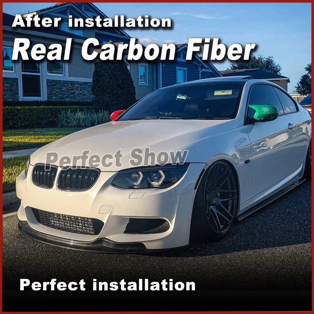 for BMW 3Series E92 E93 LCI 335i M Tech REAL CARBON Front Bumper Lip Splitter