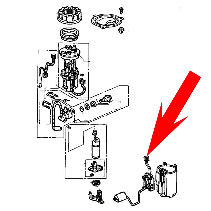 Automotive fuel level sensor 83320 - 60440 for Toyota for Land Cruiser Prado GRJ120 (2003-2009)
