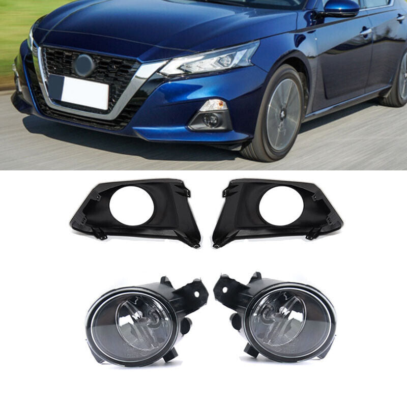 for Nissan ALTIMA/TEANA 2019-2020 Pair Front Bumper Fog Light fog lamp cover