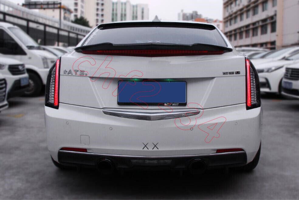 Smoke Black LED Rear Lamps Taillights Dynamic Signal for Cadillac ATS 2013-2019