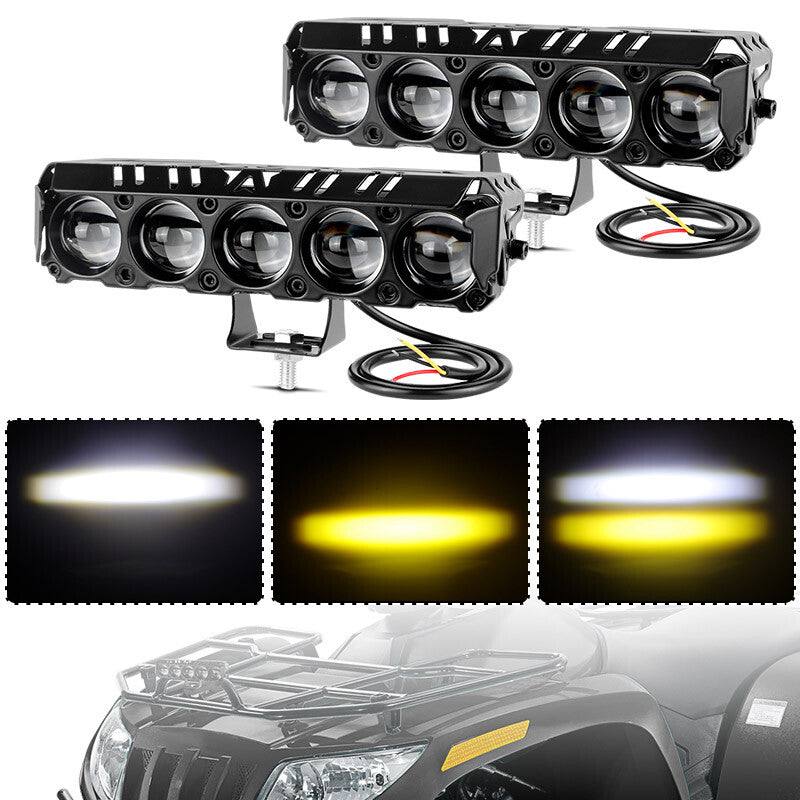 2x 24W LED Work Light Bar Fog Driving Lamp Spot Pods Car SUV ATV Yellow White