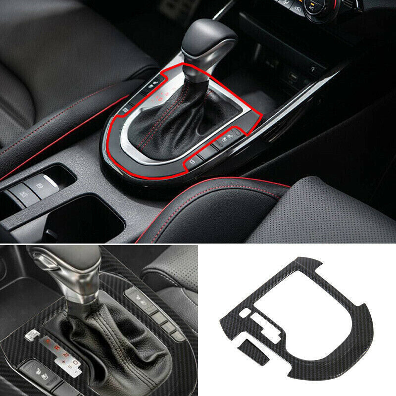 Carbon Fiber Gear Shift Box Panel Cover Trim for Kia K3 Forte Cerato 2019-2022