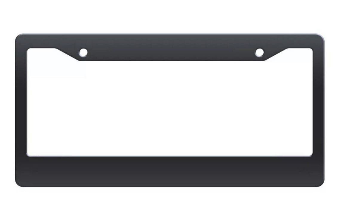 Car license plate frame cover cap trunk black plastic suitable for Genesis