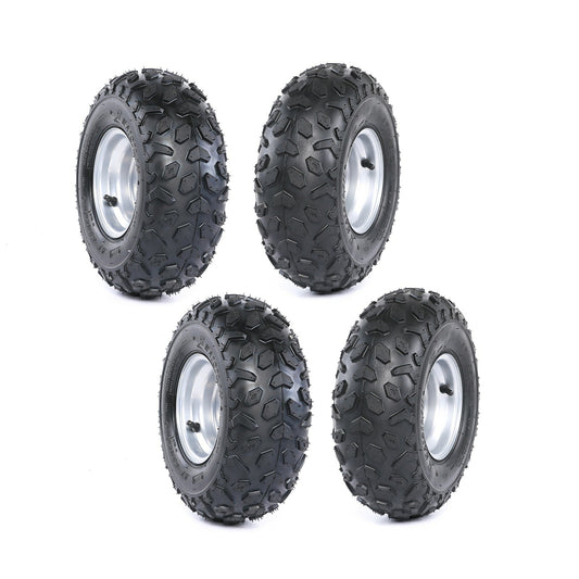 4-piece 145/70-6 tire and rim set suitable for Taodao all-terrain vehicles, off-road vehicles, off-road bicycles, and go-karts.
