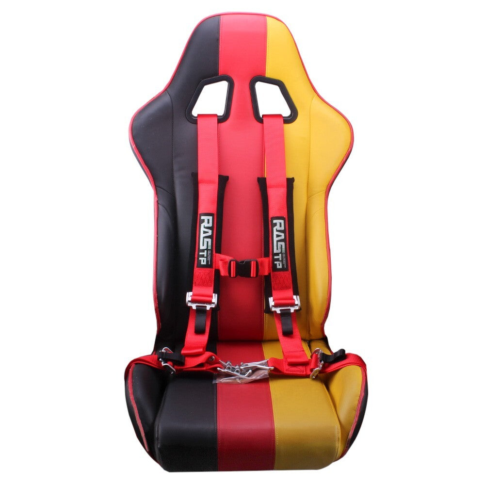 Universal 2 4-Point Racing Red Harness Quick Release for Seat Belt  Shoulder Pads