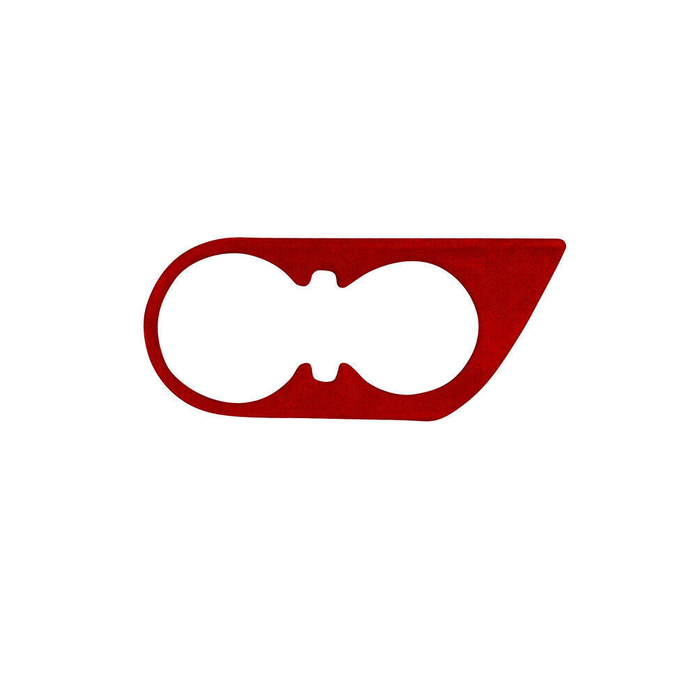Middle Console Drinking Glass Trim Inner for Chevrolet Camaro 2016-20 Red Suede