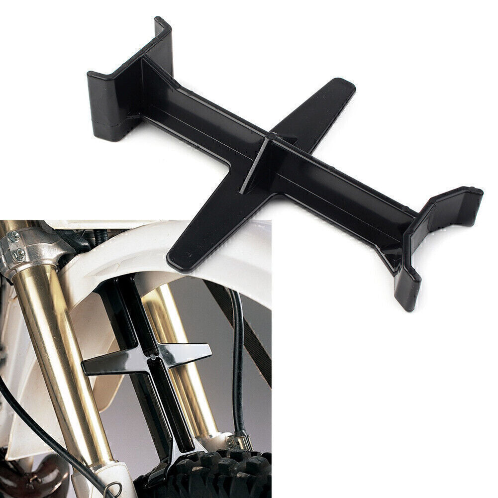 Black Tie Down Brace Motocross Dirt Bike Fork Saver Wheel Support Universal