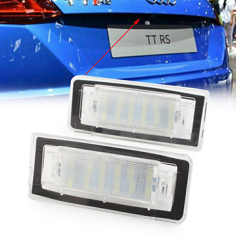 Error LED License Plate Light Lamp for AUDI TT Roadster Coupe 1998-06 Pair