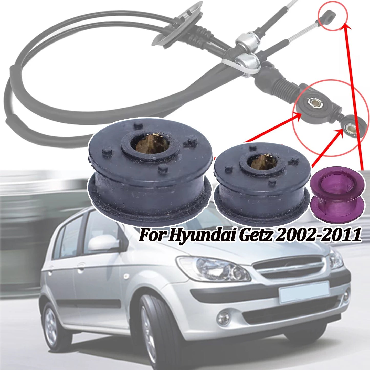 Gear Shift Cable Bushing for Hyundai Getz Gearbox Shifter Lever Control Linkage