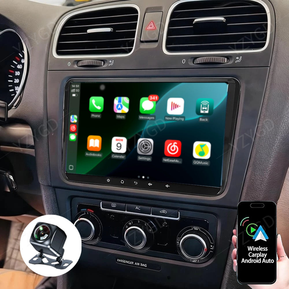for Volkswagen for Golf 5K GTI 2008-2013 Stereo Carplay Car Radio GPS Navi Screen BT