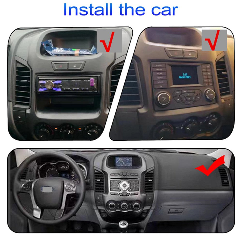9.7 For 2011-15 for Ford Ranger Vertical Stereo Radio GPS Nav FM BT Head Unit Wifi