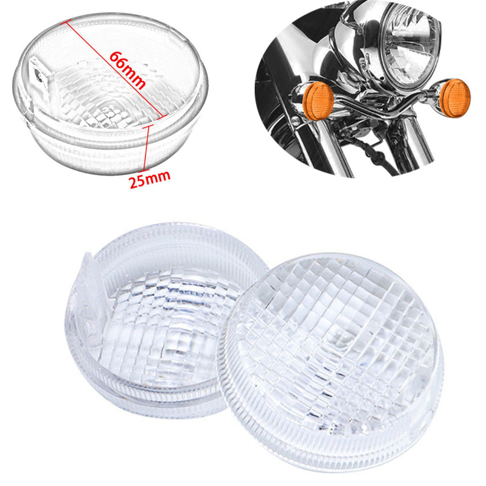 2Pcs Clear Turn Signal Light Lens Cover Cap for Honda Shadow VT750 VT400 VT1100