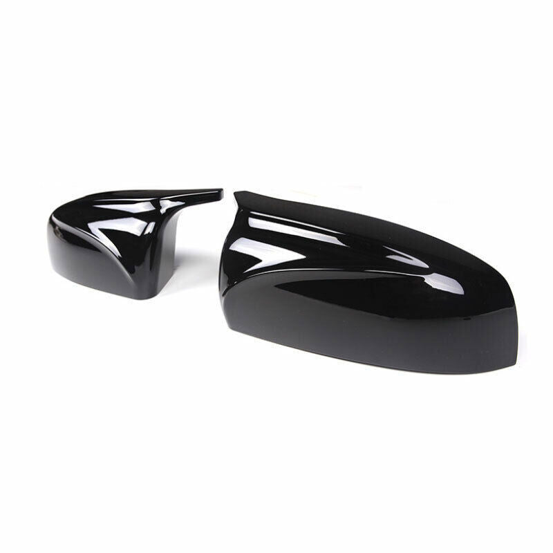 for BMW X5 E70 X6 E71 2008-13 Black OX Horn Rear View Side Mirror Cover Trim 2P
