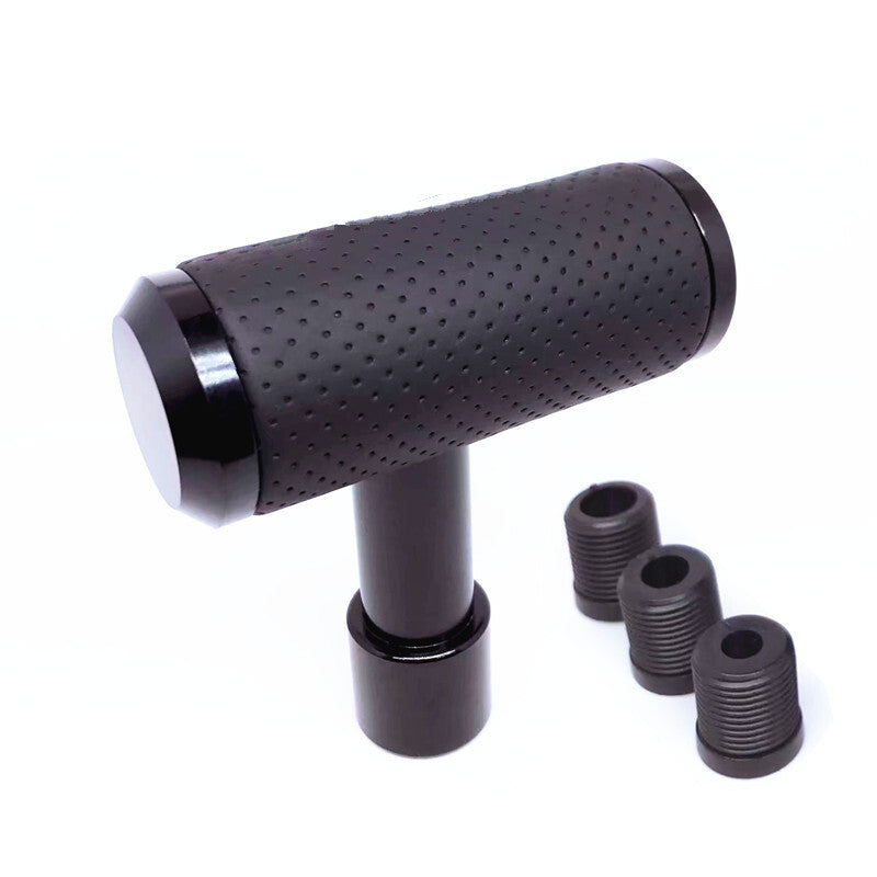 Car T Shape Aircraft Joystick Gear Shift Gear Shifter Stick Levers Head Black