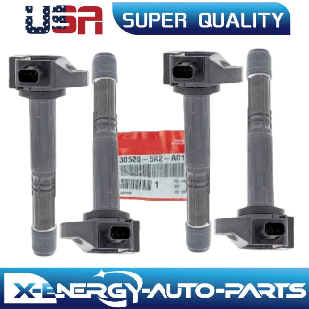 NEW 4X Upgrade Ignition Coils for Honda Accord CR-V for Acura ILX TLX 4L 2.4L
